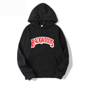 Men's Pullover Hoodie with BACKWOODS Print (Hip-Hop)